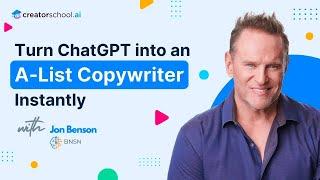 The Best AI Copywriting Hack for ChatGPT Creators Need to Know | Jon Benson