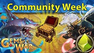 Gems of War: Event Objectives | Community Week! Mana Surge Gnomes in Vault Keys