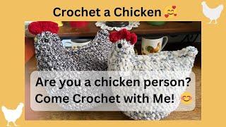 How to Crochet a Plushy Amigurumi Chicken! Come Crochet with Me!