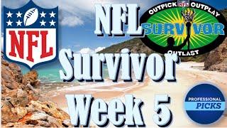 Survivor Week 5 Picks | Predictions on Who to Pick and Who to Avoid