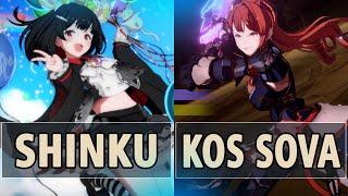 GBVSR:Shinku (Vikala) Vs |KOS| Sova (Beatrix)| High Level Gameplay.