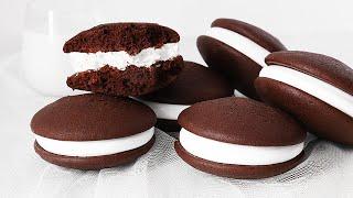 Whoopie Pie Recipe l Soft and Delicious Cake-Like Cookies with Marshmallow Filling