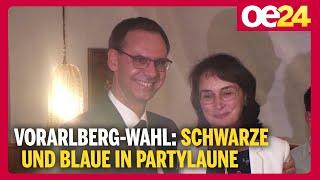 Vorarlberg-Wahl: Schwarze und Blaue in Partylaune