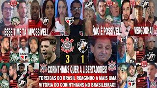 TORCIDAS DO BRASIL AO CORINTHIANS 3X1 VASCO COM 2 GOLS DO GARRO - O TIMAO QUER A LIBERTADORES!!