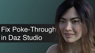 How to Eliminate Poke Through in Daz Studio Tutorial | Daz3D Tips