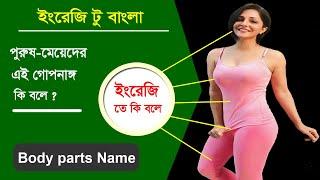 পুরুষ মেয়েদের গোপন অঙ্গ English শে কি বলে / Basic English to Bangla words meaning / Best word lists