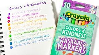 New! Crayola Colors of Kindness Markers: Sort, Swatch, and Color Names