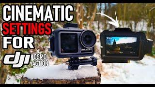 Cinematic settings with your DJI osmo action | 4K Test footage | 24fps