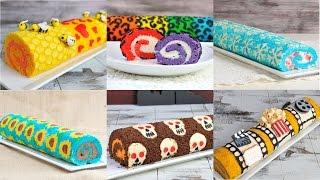 BEST DECORATED CAKE ROLLS, RAINBOW LEOPARD, SNOWFLAKE FROZEN, SUNFLOWER, HANIELA'S