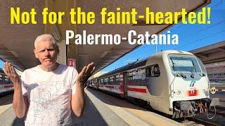 ACROSS SICILY BY TRAIN. Palermo to Catania, changing at Messina. Italian railways (Trenitalia)