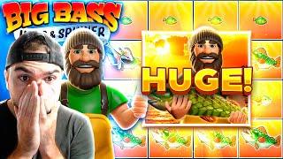 MY FIRST EVER FULL SCREEN WIN ON BIG BASS BONANZA! (HUGE)