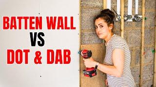 Why I DITCHED dot & dabbed plasterboard for a batten wall