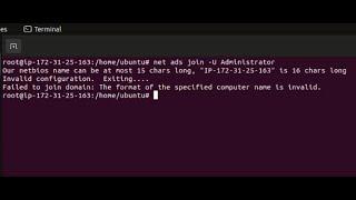 How to solve samba join active directory - Our netbios name can be at most 15 chars long