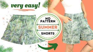 How to draft and sew these 1-hour SHORTS-CULOTTES! Super easy and detailed drafting tutorial!