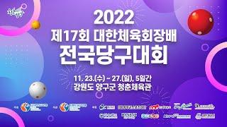 [포켓10볼 전문선수 남자부 결승전] 하민욱 vs 김수웅 (제17회 대한체육회장배 전국당구대회)
