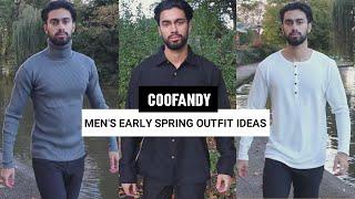 Men's early spring outfit ideas | Coofandy ft. Junaid Minshad