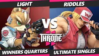 The Throne 2 - Light (Fox) Vs. Riddles (Terry) Smash Ultimate - SSBU