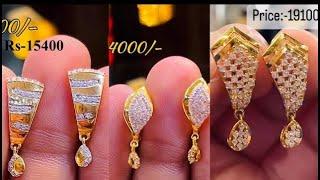 Daily wear hoop Earrings designs with weight & price #lifestylegold