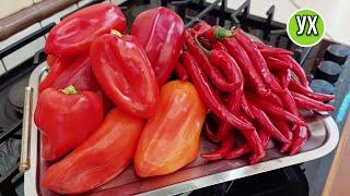 My promised recipes for PEPPERS FOR THE WINTER - without freezing, cooking and sterilization