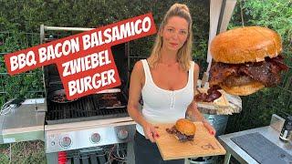 BBQ  Bacon Balsamico Zwiebel Burger | Salat verboten