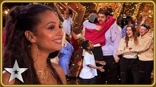 GOLDEN BUZZER act Chickenshed bring Alesha to tears! | Auditions | BGT 2023