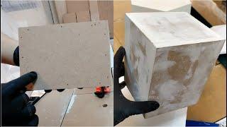 Finishing A MDF Holes / Display Pedestal /사각 전시대 전시다이 졸업작품 전시대