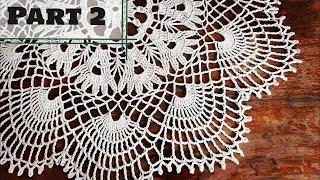 How to crochet beautiful vintage doily | Crochet doily tutorial part 2