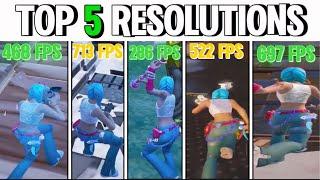 Top 5 *BEST* Stretched Resolutions In Fortnite! (FPS BOOST & 0 Input Delay)