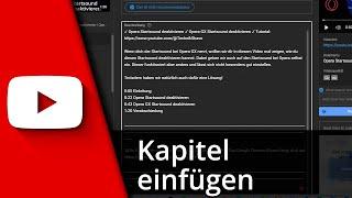 Youtube Kapitel einfügen  Tutorial