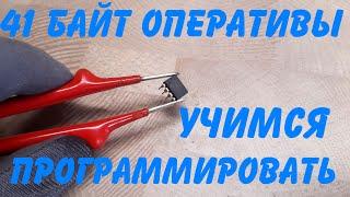 Как просто научиться программировать микроконтроллеры PIC и AVR / Бегущие огни за 8 минут!