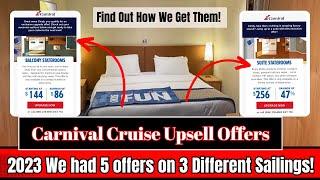 How we get Carnival Upsell Offers!