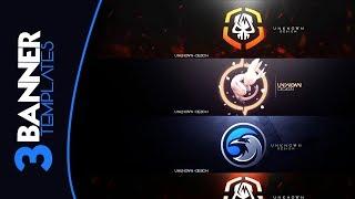  3 YOUTUBE BANNER TEMPLATES // FREE [PHOTOSHOP] (2017) BY. G25 - UNKNOWN_D.