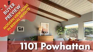 Buyer Preview: 1101 Powhattan, San Francisco, Bernal Heights  - 4K