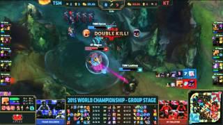 KT Nagne - Azir Quadrakill - TSM vs KT - League of Legends