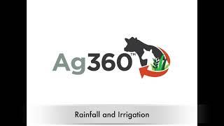 Ag360 - Rainfall and irrigation