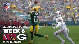 Arizona Cardinals vs. Green Bay Packers Game Highlights | NFL 2024 Season Week 6