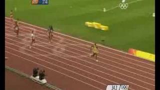 Beijing 2008: JAMAICA 4x100m FINAL FULL COMPETITION