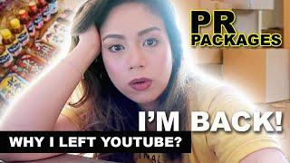 I'M BACK! + WHY I LEFT YOUTUBE? + PR PACKAGES - (USA VLOGS)