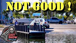 Boat Goes Vertical While Launching at the Boat Ramp (Chit Show)