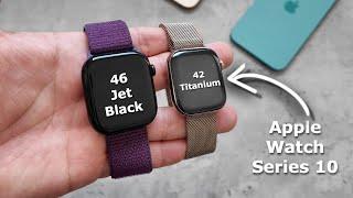 Apple Watch Series 10 (Jet Black & Gold Titanium) Unboxing!