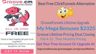 GrooveFunnels Lifetime Upgrade Bonuses