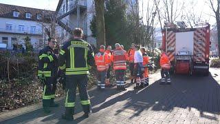 Georgsmarienhütte - Brand in betreutem Wohnen - Großaufgebot an Rettungskräfte