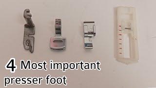 4 basic types of presser foot that you should have/sewing tips and tricks