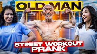 Old Man Street Workout! PRANK