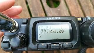 Yaesu FT-817-ND  on the triple five.