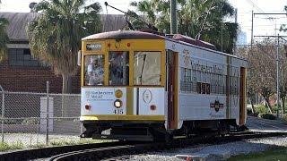 Streetcars in Tampa Florida | TECO line | Strassenbahn Tramway | Jan 2017 | 4K