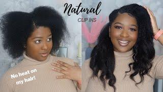 KINKY Straight Natural Hair Clip In Extensions || Curly&Wild Review