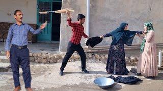 Abbas's visit to the cemetery to see his deceased mother and his stepmother's repeated abuse of him