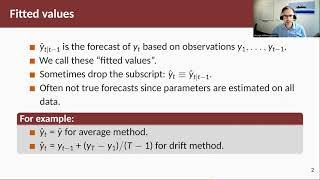 Forecasting Principles & Practice: 5.3 Fitted values and residuals