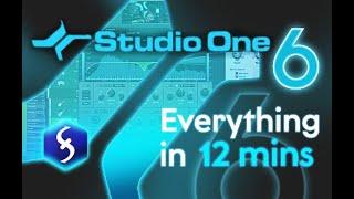 Studio One 6 - Tutorial for Beginners in 12 MINUTES!  [ COMPLETE ]